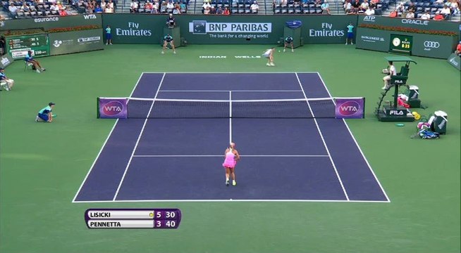 WTA Indian Wells - Victoire de Lisicki contre Pennetta