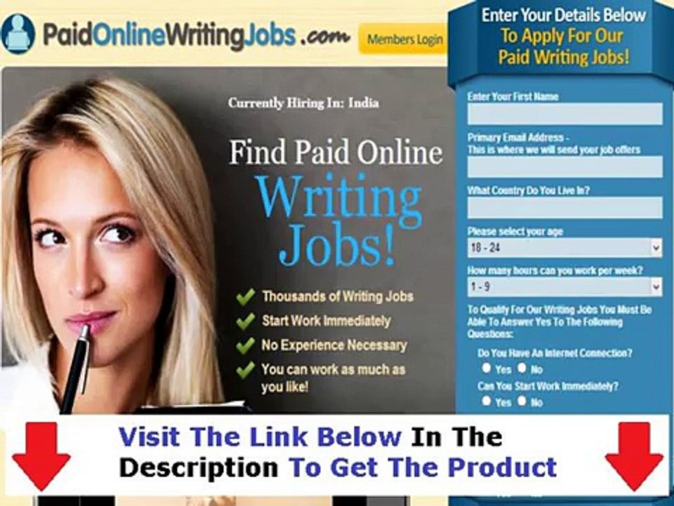 Paid Online Writing Jobs  Facts Bonus + Discount