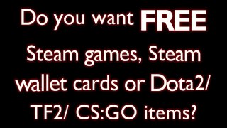 Get free CSGO Skins and Steam Wallet Cards LEGALLY