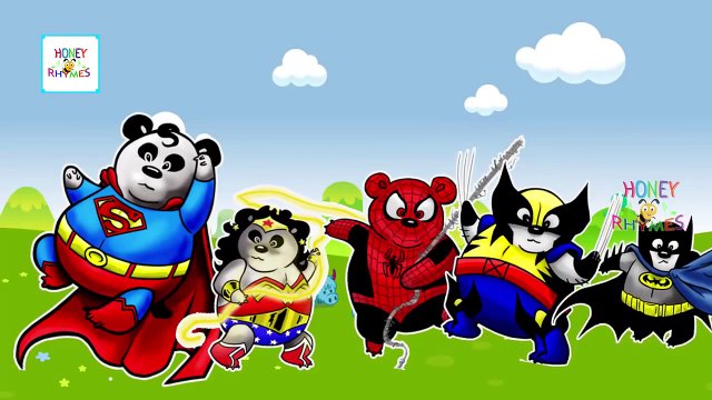Panda Superheroes Lego Ninjago Finger Family Rhymes Funny Full Cartoon Animation Children Songs