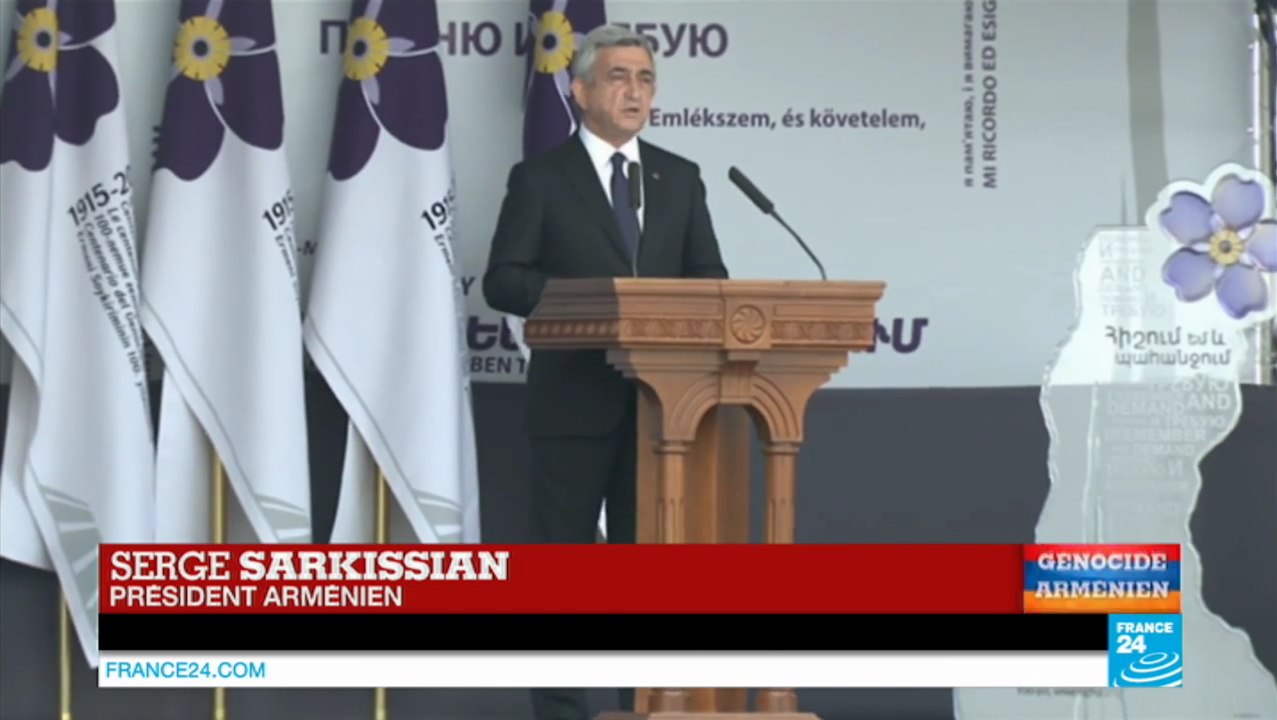 Centenaire du génocide arménien - Serge Sarkissian : "Le peuple arménien restera toujours debout"