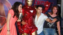 (Video) Varun Dhawan & Shraddha Kapoor Host Avenger - Age Of Ultron Screening