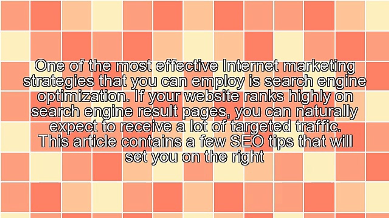 Search Engine Optimization Advice That Is Easy To Follow