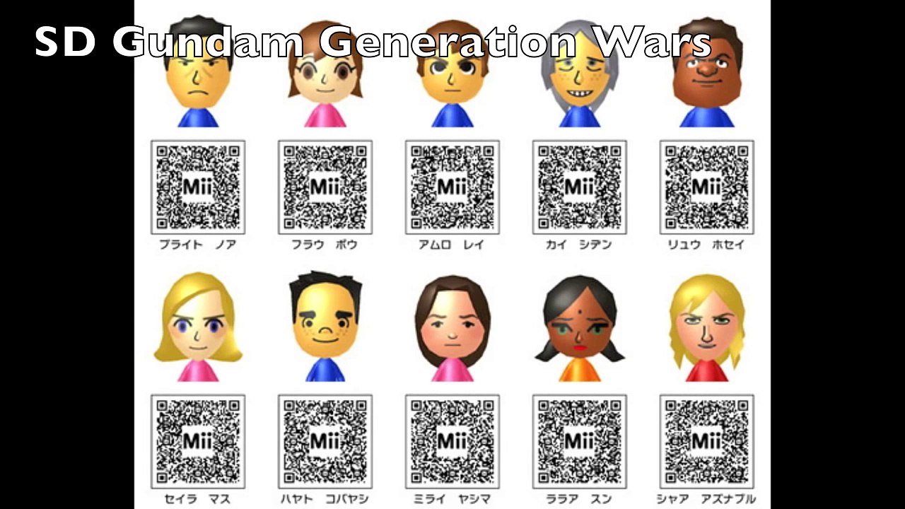 Mii QR Codes Pack 8 - MEGA PACK 1 - Over 70 Miis!