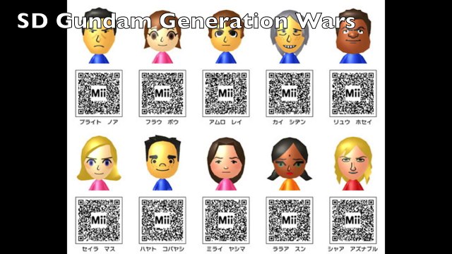 Mii QR Codes Pack 8 - MEGA PACK 1 - Over 70 Miis!