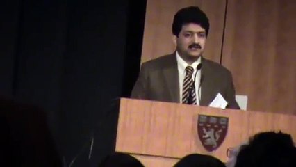 Hamid Mir's Lecture in Harvard University telling Americans "we want to be your friends not slaves"