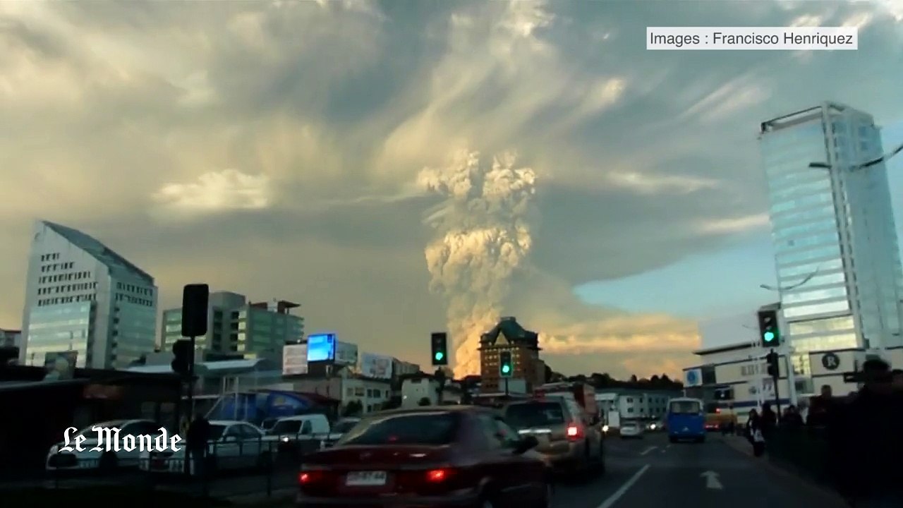 Le volcan Calbuco vu sur les réseaux sociaux