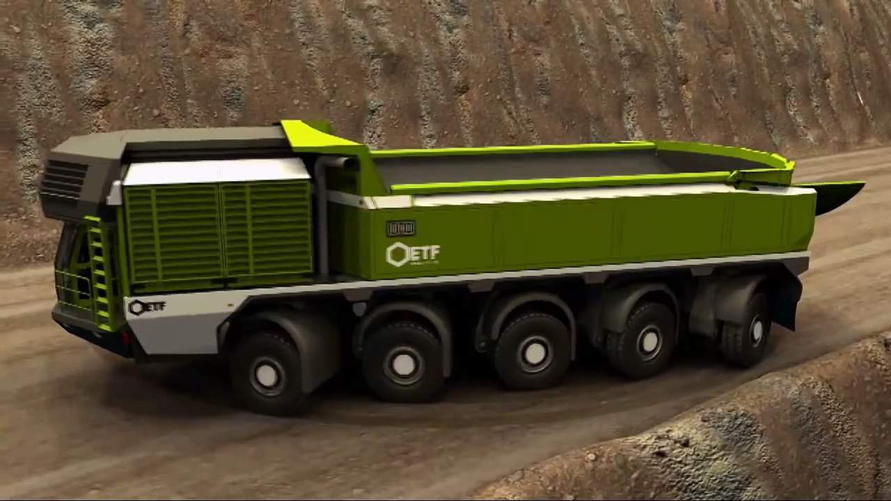 ETF Mining Trucks MT-240 full turning circle