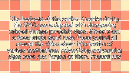 Fun Facts About Vintage Porcelain Signs