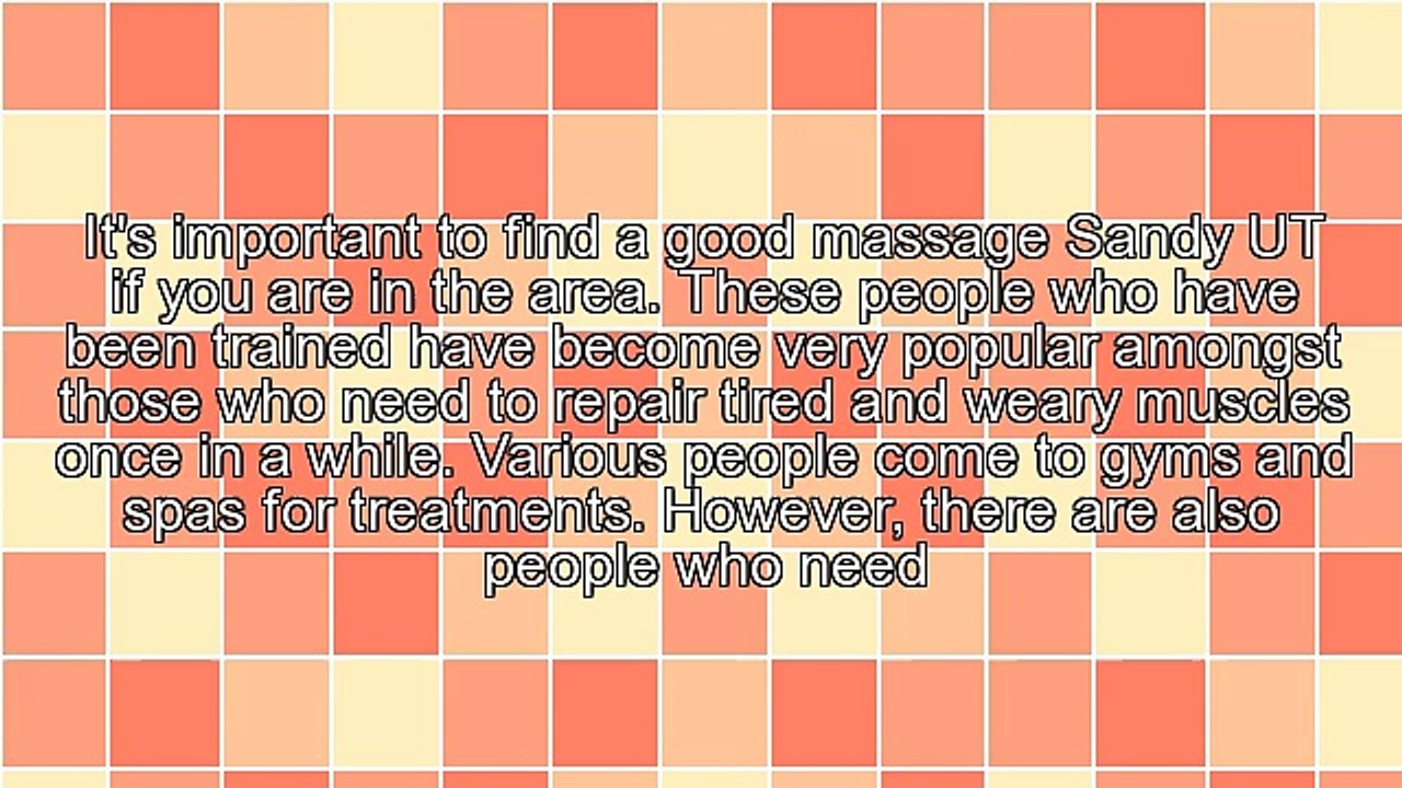 The Importance Of Massage Sandy UT