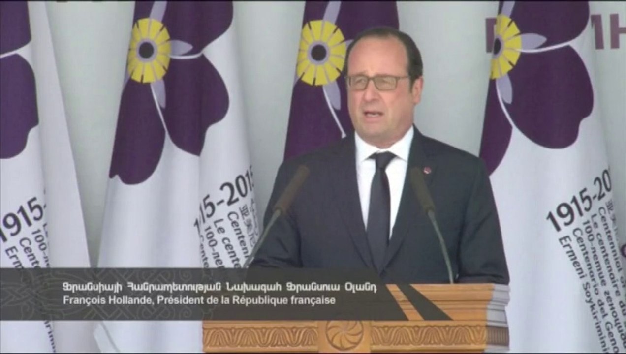 Hollande à Erevan pour commémorer le génocide arménien