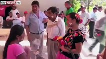 Mexican Mayor marries a crocodile