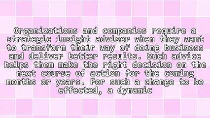 Engaging A Strategic Insight Manager