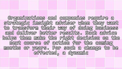 Engaging A Strategic Insight Manager