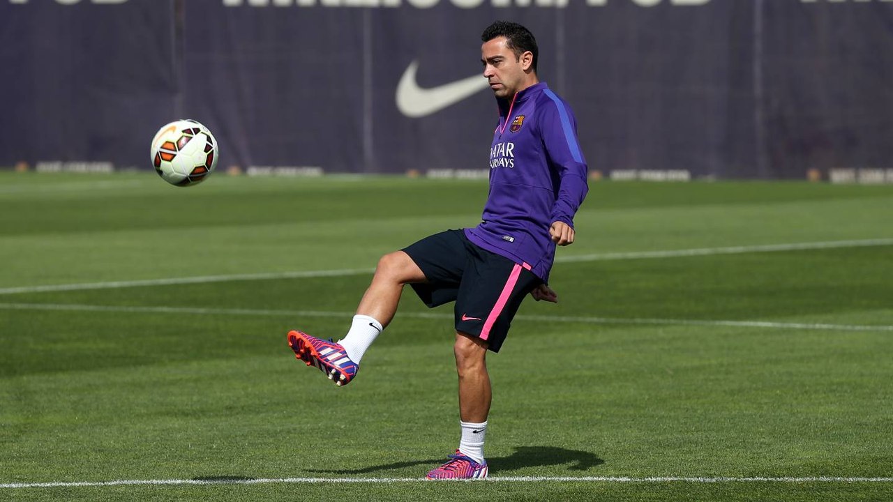 FC Barcelona training session: last session before derby