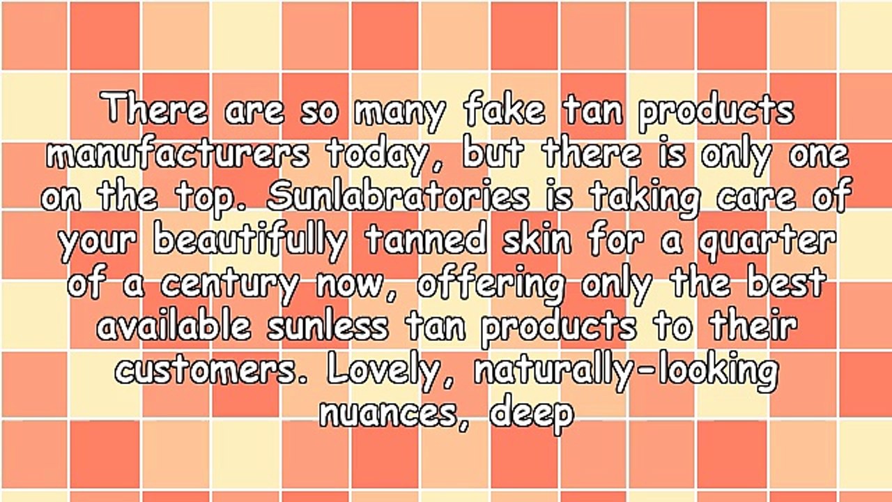 Sunlabratories Chocolate Tan For This Summer