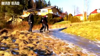 People Falling on Ice Compilation (Very Funny)