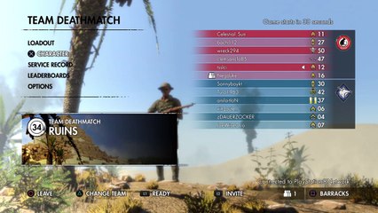 Sniper Elite 3 team deathmatch