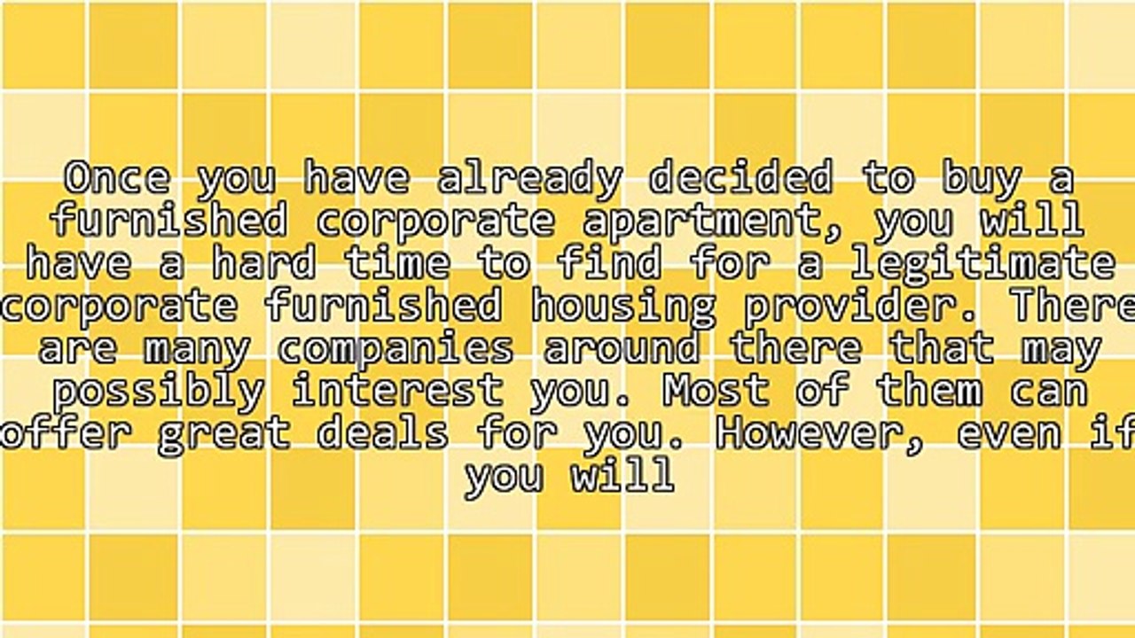 Tips For Finding A Good Corporate Furnished Housing Provider