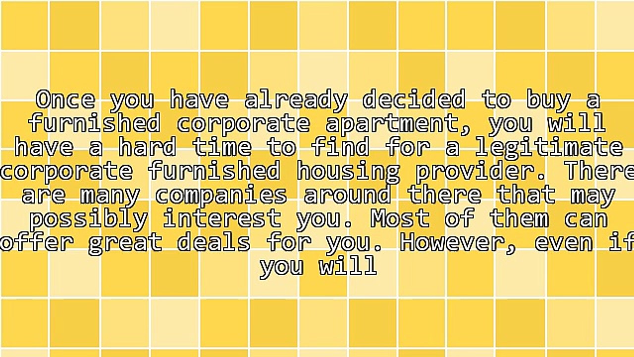 Tips For Finding A Good Corporate Furnished Housing Provider