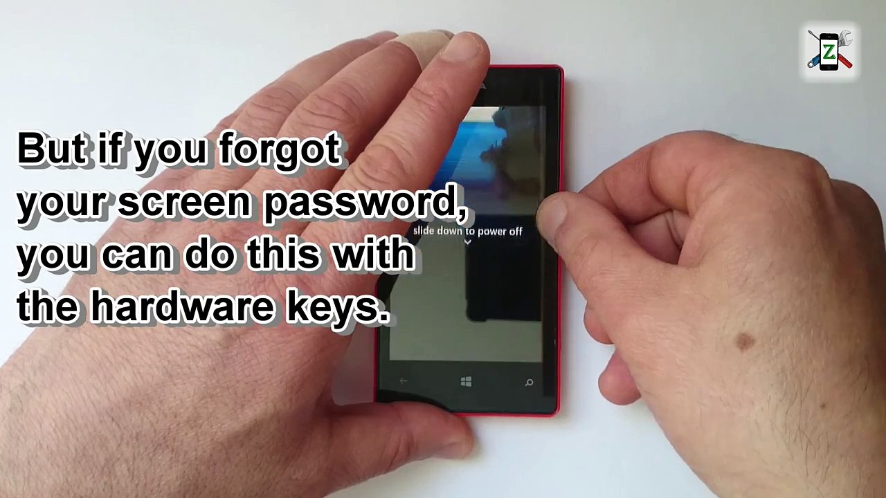 Nokia Lumia 520, 521 - Screen Lock Removal, Hard Reset