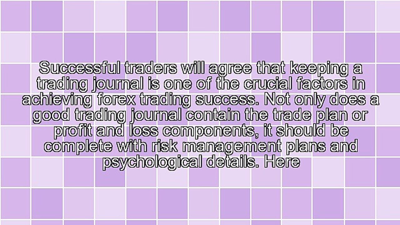 4 Parts Of A Complete Trading Journal