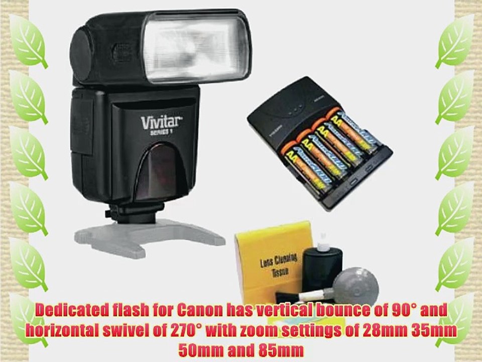 Canon Flash (E-TTL TTL-II) Bounce Zoom Swivel Head. (Alternative To Canon 430EX)   High Powered