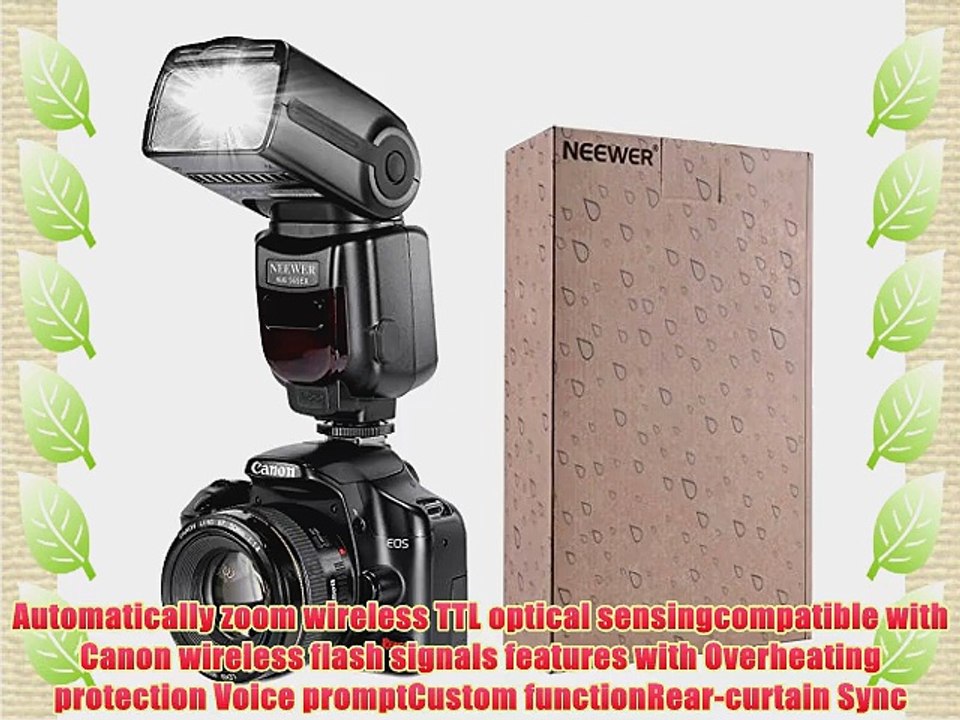 Neewer? NW-565C Professional E-TTL Slave Flash Kit for Canon Rebel T5i T4i T3i T3 XS T2i T1i