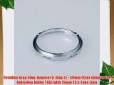 Fotodiox Step Ring Bayonet II (Bay 2) - 39mm Filter Adapter for Rolleiflex Rollei TLRs with