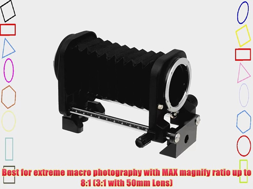 Fotodiox Macro Bellows for Pentax K DSLRs for Pentax K110D K200D K100D Super K-5 K-7 K-30 K-R