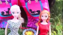 Frozen Camping with Elsa and Anna Play Doh Food Storm Barbie Tent AllToyCollector