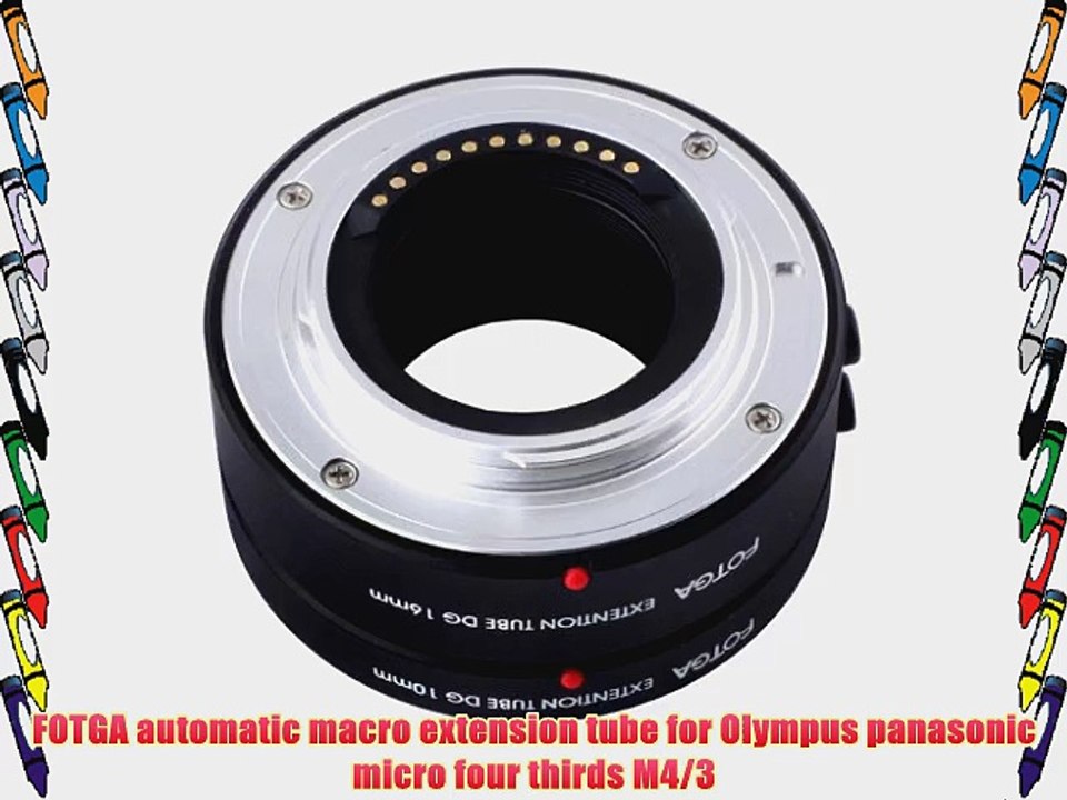 FOTGA automatic macro extension tube for Olympus panasonic micro four thirds M4/3