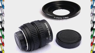 Fotasy M3517 35MM F1.7 TV Movie Lens and Lens Adapter Kit for Olympus Panasonic MFT Micro 4/3