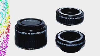 Polaroid Auto Focus DG Macro Extension Tube Set (12mm 20mm 36mm) For Nikon Digital SLR Cameras