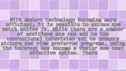 Convert Your Laptop To A Online TV