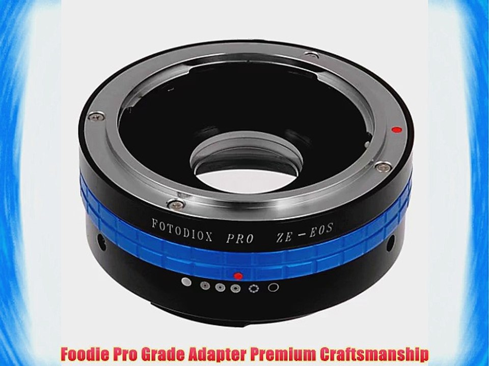 Fotodiox M(ZE)-EOS-G Pro Lens Mount Adapter Mamiya ZE (35mm) lens to Canon EOS EF Mount for