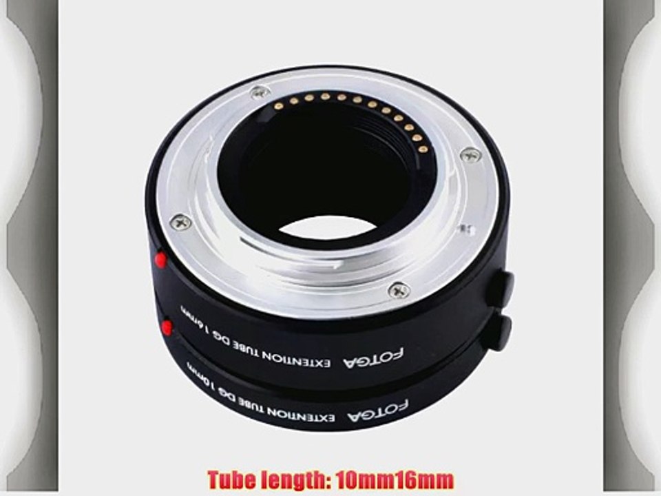 FOTGA Macro AF Auto Focus Extension Tube 10mm 16mm Set DG for Nikon 1 J1 J2 V1