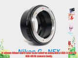 EzFoto Nikon Nikkor (Including G-Type AFS DX) Lens to Sony Alpha Nex E-mount Camera Adapter