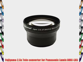Fujiyama 2.5x Tele converter for Panasonic Lumix DMC-LX5