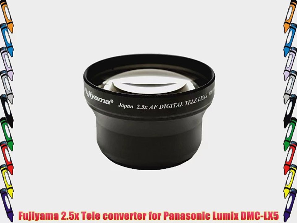 Fujiyama 2.5x Tele converter for Panasonic Lumix DMC-LX5
