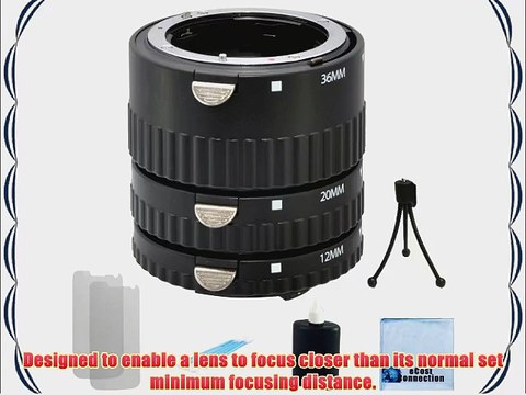 Auto Focus Macro Extension Tube Set for Nikon D5500 D810 D750 D300 D300S D600 D700 D800 D800E