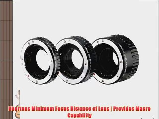 Vello Auto Extension Tube Set for Sony Alpha