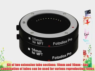 Fotodiox Pro Automatic Macro Extension Tube Kit for Micro Four Thirds (Micro-4/3 MFT) Mirrorless