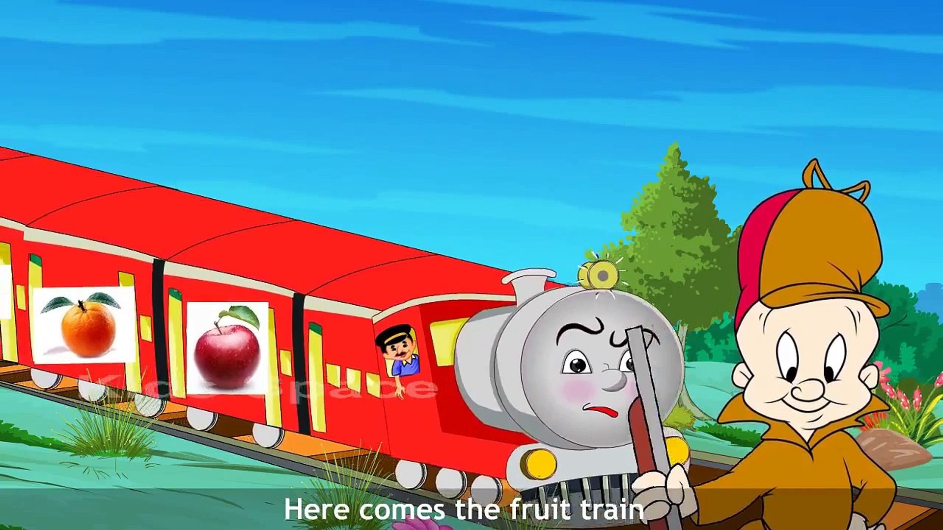 3D Elmer Fudd Cartoon | Fruit Train Rhymes For Kids | Popular Fruits For  Childrens - video Dailymotion