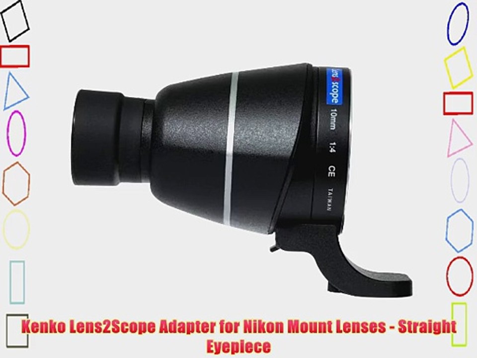 Kenko Lens2Scope Adapter for Nikon Mount Lenses Straight Eyepiece
