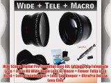 NEW 52mm Digital Pro Essential Lens Kit Includes 2x Telephoto Lens   0.45x HD Wide Angle Lens