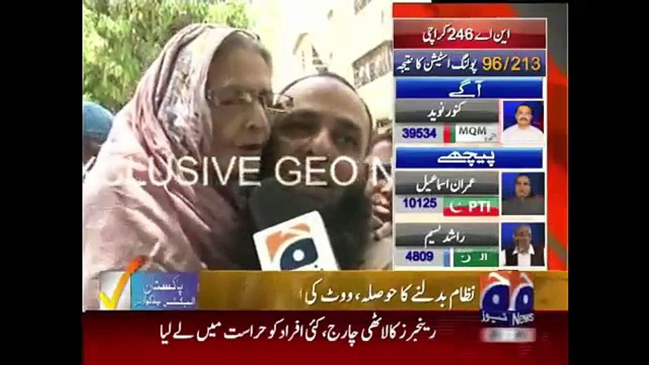 Geo News Headlines 24 April 2015_ 80 And 90 Years Old People Come For Cast Vote