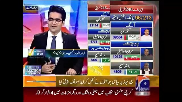 Geo News Headlines 24 April 2015_ Politicion Parties Members Views on NA 246 Ele
