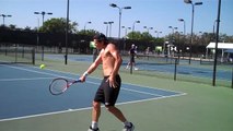 Tommy Haas Working Out With Nick Bollettieri www.vidaloo.com