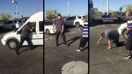 Benzin İstasyonunda Büyük Kavga